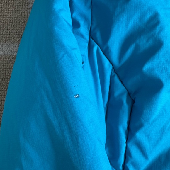 Patagonia Packable Puffer Jacket Outdoor Gorpcore Hiking Travel Turquoise Blue M - Picture 13 of 13